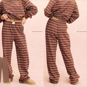 PARKE Tonal Striped Boxer Pants